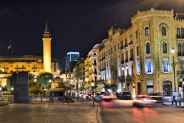 贝鲁特市中心图片来自Ahmad Moussaoui via Flickr (CC by 2.0)