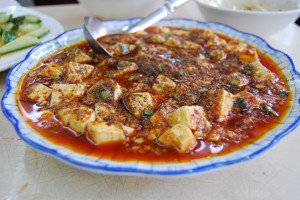 四川经典菜肴-麻婆豆腐。
