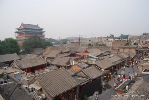 老北京的鼓楼。
