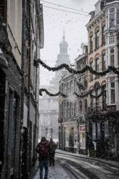 圣诞节，克斯特，传统，雪，马斯特里赫特，荷兰，克斯塔旺