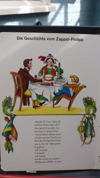 Zappel-Phillip。这本书的照片Der Struwwelpeter海因里希·霍夫曼。