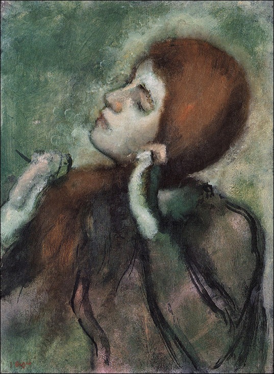 Degas女人梳头