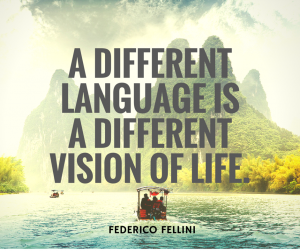 不同的语言就是不同的生活视角。”