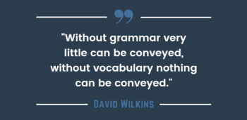 引用大卫威尔金斯的词汇语法