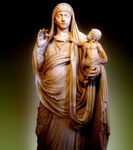 梅萨琳娜（Messalina）抱着她的儿子大不列颠卢浮宫