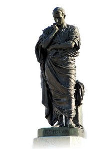 雕像（1887）撰写的Ettore法拉利（Ettore Ferrari）纪念Ovid的流亡者