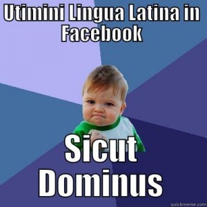 在Facebook上使用拉丁!像个老板!