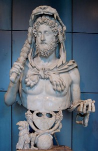 Commodus作为Hercules，Capitoline博物馆。由Wikicommons和Marie-Lan-Nguyen提供。