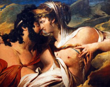 詹姆斯·巴里(1741-1806)的《艾达山上的朱庇特和朱诺》(1790-1799)。维基共享资源提供。
