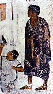 当代托加皮克塔在壁画François墓在Vulci。维基共享资源提供。