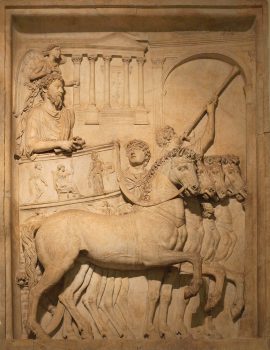 马可·奥勒留皇帝(公元161-180年)凯旋时的浅浮雕