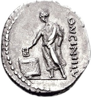 一枚硬币描绘古代罗马投票。c·卡西乌斯Longinus(发行人)。公元前63年。基于“增大化现实”技术的便士(3.75 g, 4 h)。罗马薄荷。归因:古典钱币集团公司http://www.cngcoins.com。维基共享。
