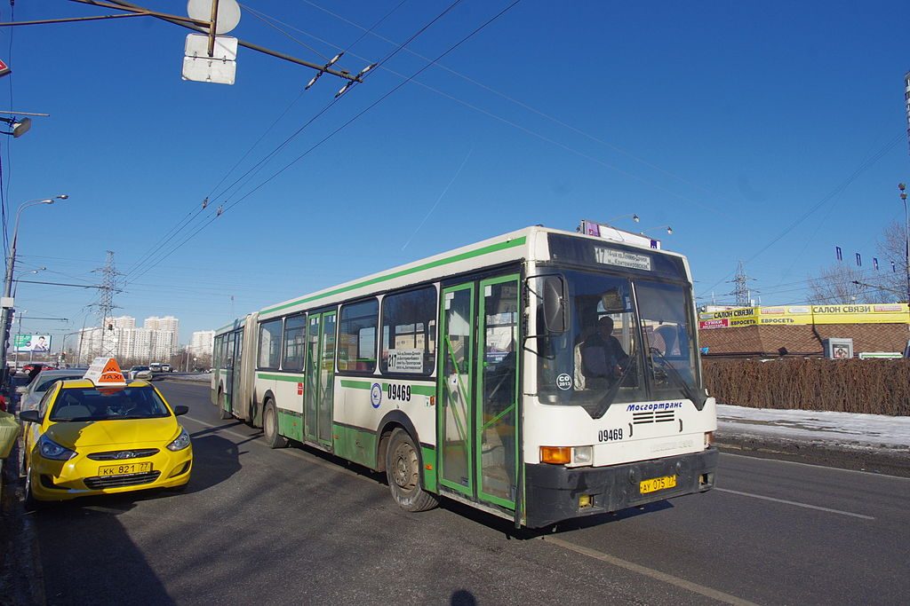 莫斯科的巴士和出租车